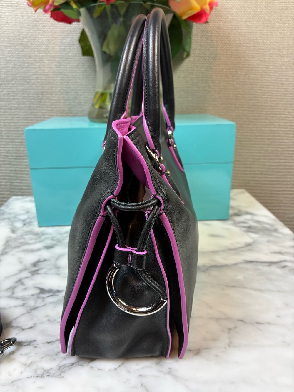 Loewe Flamenco Mini Black & Purple Rare Crossbody Bag - Excellent Condition🔥 - Picture 3 of 16